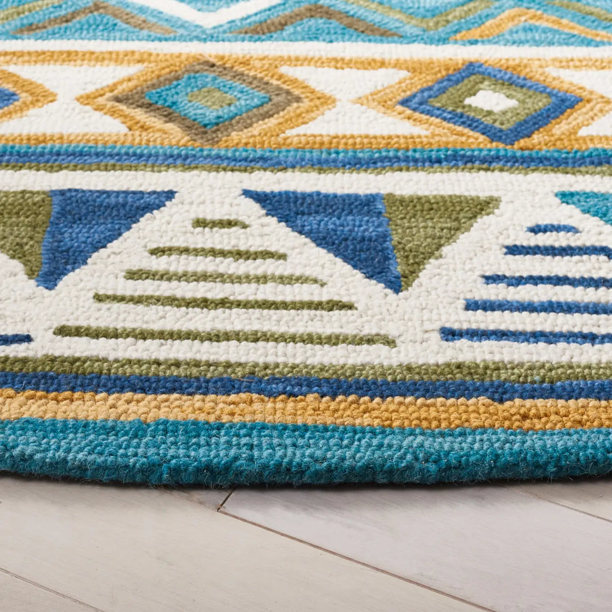 Safavieh Aspen 6'-0" x 6'-0" Rug in Blue / Yellow