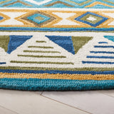 Safavieh Aspen 6'-0" x 6'-0" Rug in Blue / Yellow