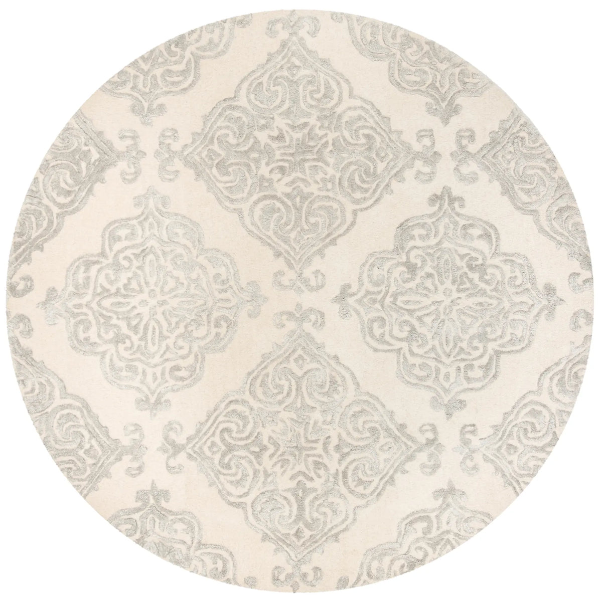 Safavieh Glamour 6'-0" x 6'-0" Rug in Ivory / Silver