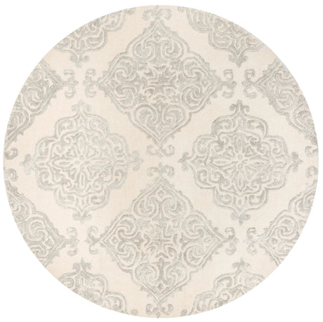 Safavieh Glamour 6'-0" x 6'-0" Rug in Ivory / Silver