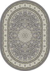 Dynamic Rugs Ancient Garden 57119 Grey / Cream Rugs - Oval