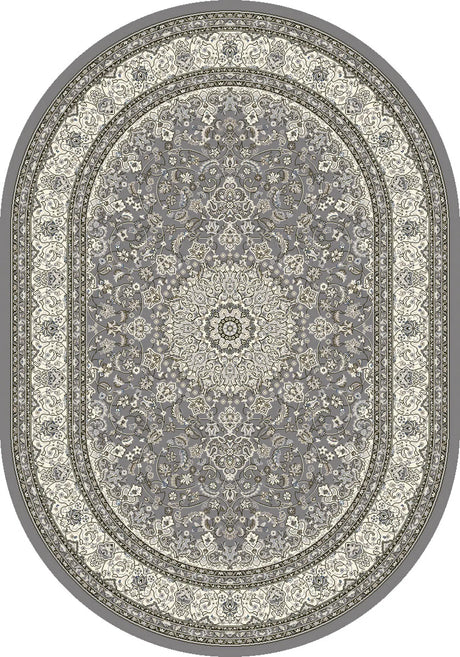 Dynamic Rugs Ancient Garden 57119 Grey / Cream Rugs - Oval