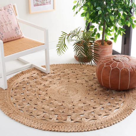 Safavieh Natural Fiber 5'-0" x 5'-0" Rug in Natural