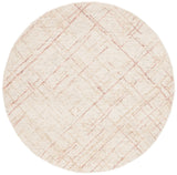 Safavieh Micro-Loop 6'-0" x 6'-0" Rug in Ivory / Red