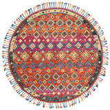 Safavieh Aspen 10'-0" x 10'-0" Rug in Orange / Fuchsia