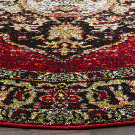 Safavieh Vintage Hamadan 5'-3" x 5'-3" Rug in Red / Multi