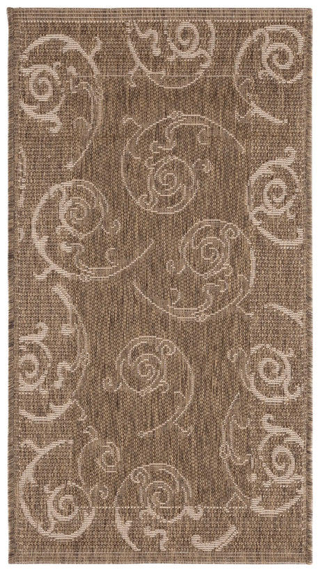 Safavieh Courtyard 2'-0" x 3'-7" Rug in Brown / Natural