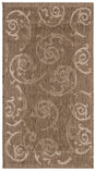 Safavieh Courtyard 2'-0" x 3'-7" Rug in Brown / Natural