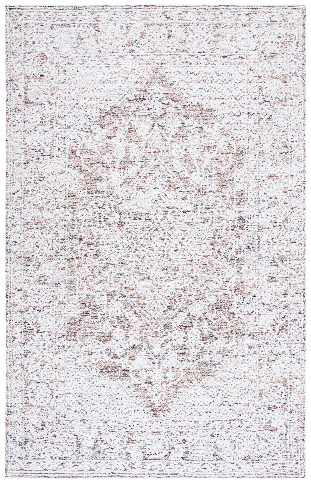 Safavieh Metro 4'-0" x 6'-0" Rug in Ivory / Rust