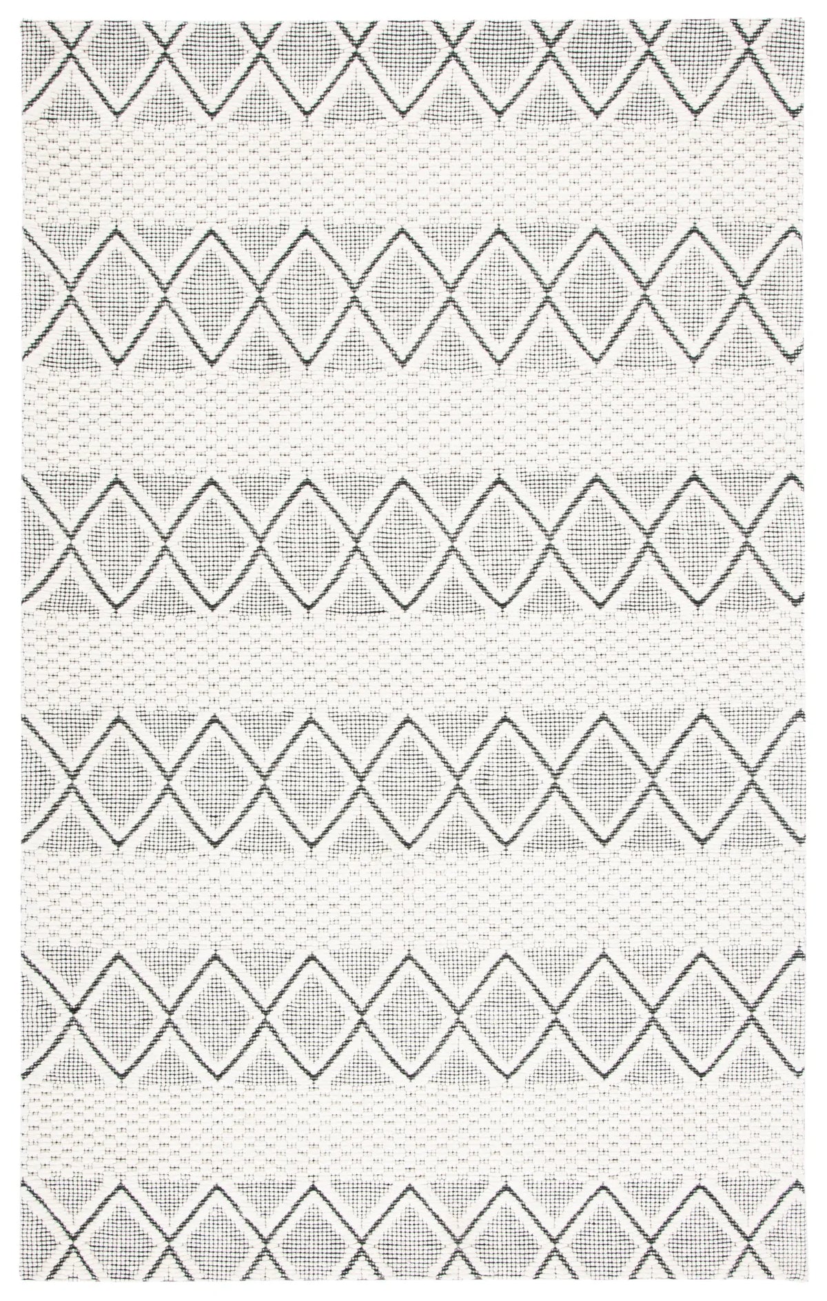 Safavieh Marbella 4'-0" x 6'-0" Rug in Ivory / Black