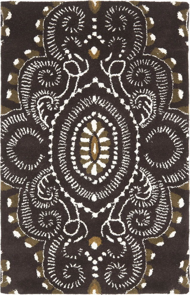 Safavieh Wyndham 2'-6" x 4'-0" Rug in Brown / Ivory