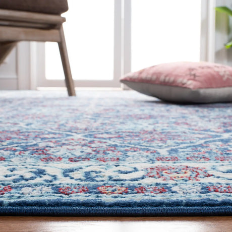 Safavieh Brentwood 4'-0" x 6'-0" Rug in Navy / Red