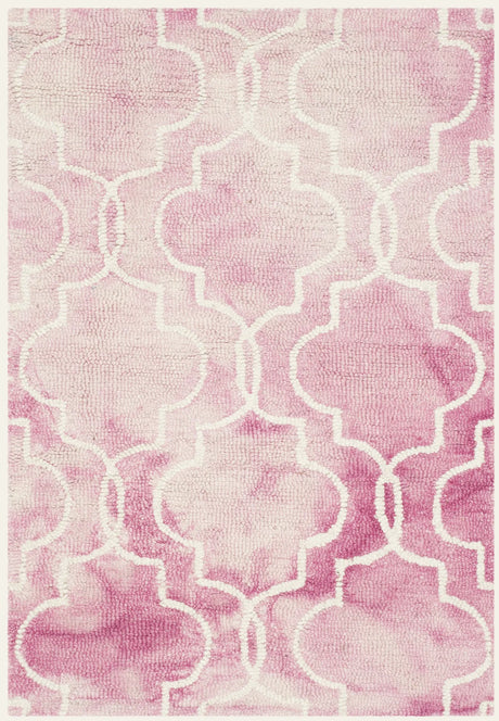 Safavieh Dip Dye 2'-0" x 3'-0" Rug in Rose / Ivory