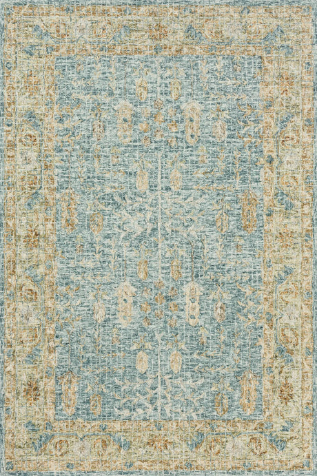 Loloi Julian Ji-05 Blue / Gold Rugs - main flat