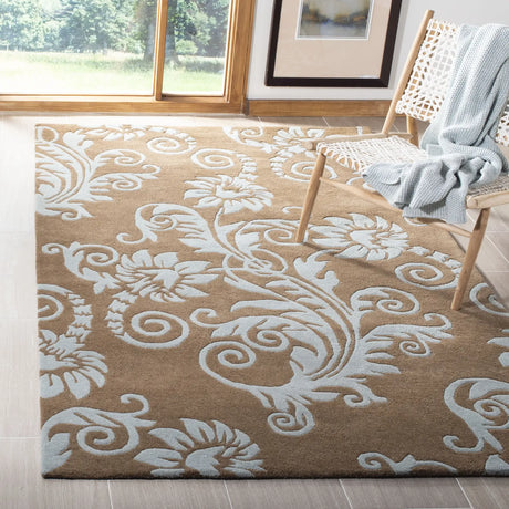 Safavieh Soho 3'-6" x 5'-6" Rug in Light Brown / Blue