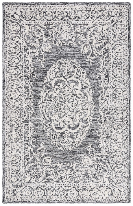 Safavieh Precious 4'-0" x 6'-0" Rug in Black / Ivory