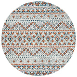 Safavieh Aspen 7'-0" x 7'-0" Rug in Blue / Orange