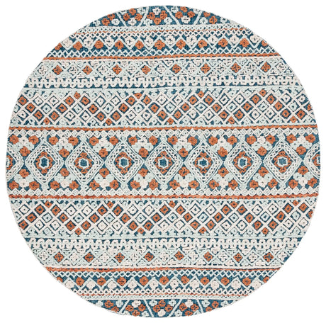 Safavieh Aspen 7'-0" x 7'-0" Rug in Blue / Orange