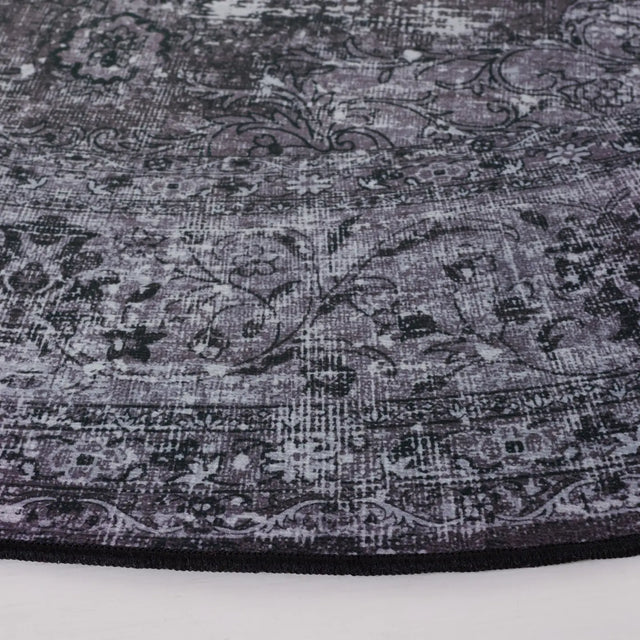 Safavieh Tucson 6'-0" x 6'-0" Rug in Black / Grey