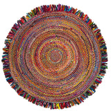 Safavieh Cape Cod 5'-0" x 5'-0" Rug in Ivory / Red