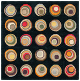 Safavieh Soho 6'-0" x 6'-0" Rug in Black / Multi