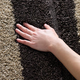 Safavieh Florida Shag 4'-0" x 6'-0" Rug in Dark Brown / Beige