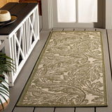 Safavieh Courtyard 2'-3" x 6'-7" Rug in Natural / Olive