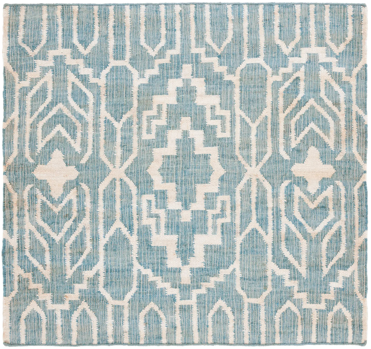 Safavieh Natural Fiber 6'-0" x 6'-0" Rug in Blue / Ivory
