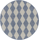 Nourison Positano POS04 Machine Made Navy, Blue Rug
