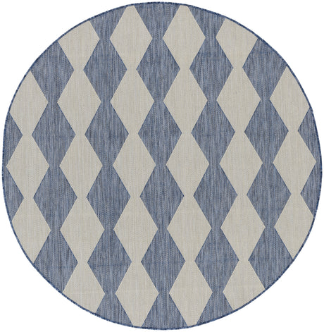 Nourison Positano POS04 Machine Made Navy, Blue Rug