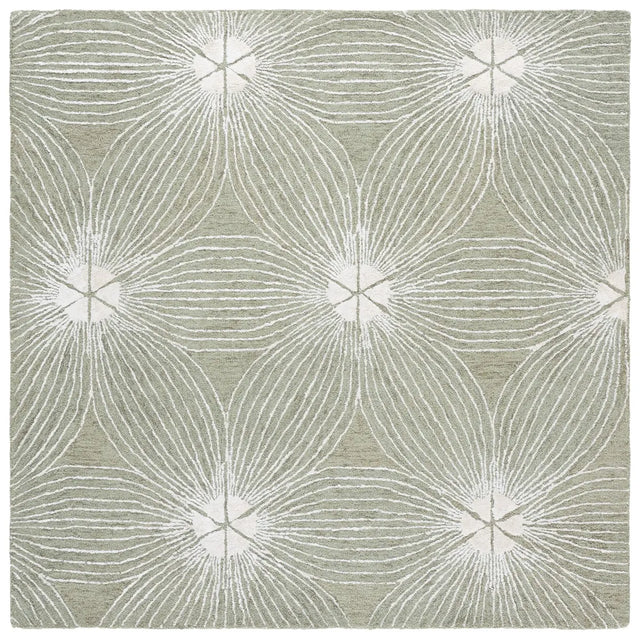 Safavieh Glamour 6'-0" x 6'-0" Rug in Sage / Ivory