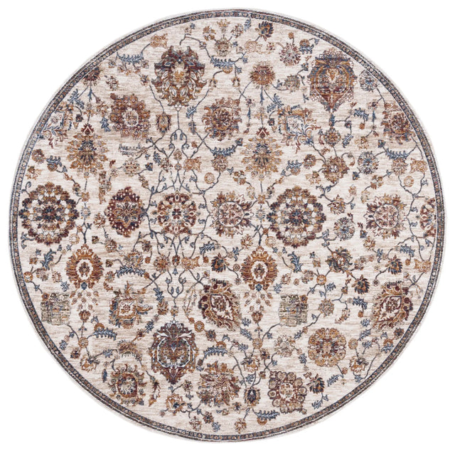 Safavieh Heirloom 700 6'-7" x 6'-7" Rug in Ivory / Navy