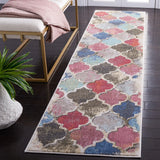 Safavieh Phoenix 500 2'-2" x 9'-0" Rug in Blue / Red