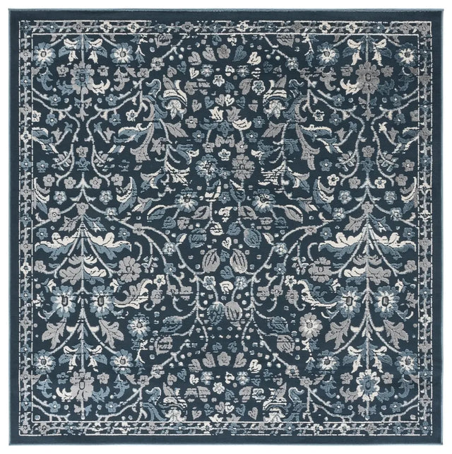 Safavieh Cameron 6'-7" x 6'-7" Rug in Blue / Ivory