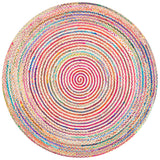 Safavieh Cape Cod 5'-0" x 5'-0" Rug in Natural / Multi