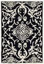 Safavieh Soho 2'-0" x 3'-0" Rug in Black / Ivory