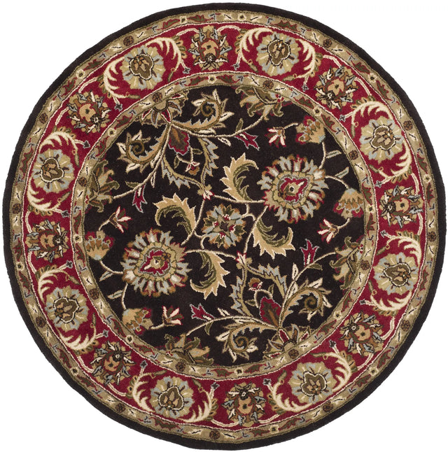 Safavieh Heritage 6'-0" x 6'-0" Rug in Chocolate / Red