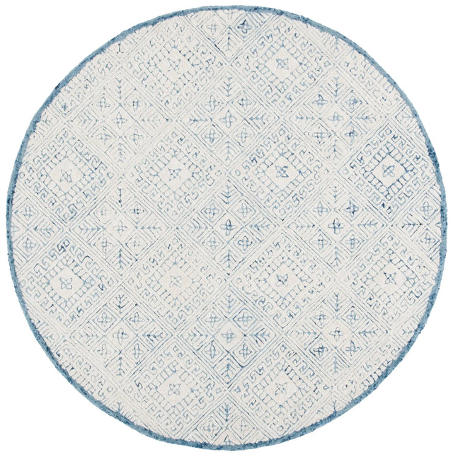 Safavieh Glamour 6'-0" x 6'-0" Rug in Blue / Ivory