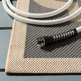 Safavieh Courtyard 4'-0" x 5'-7" Rug in Grey / Beige