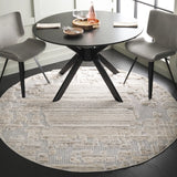 Safavieh Chloe 6'-7" x 6'-7" Rug in Ivory / Grey