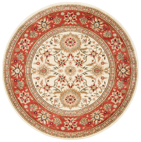 Safavieh Lyndhurst 6'-0" x 6'-0" Rug in Ivory / Rust