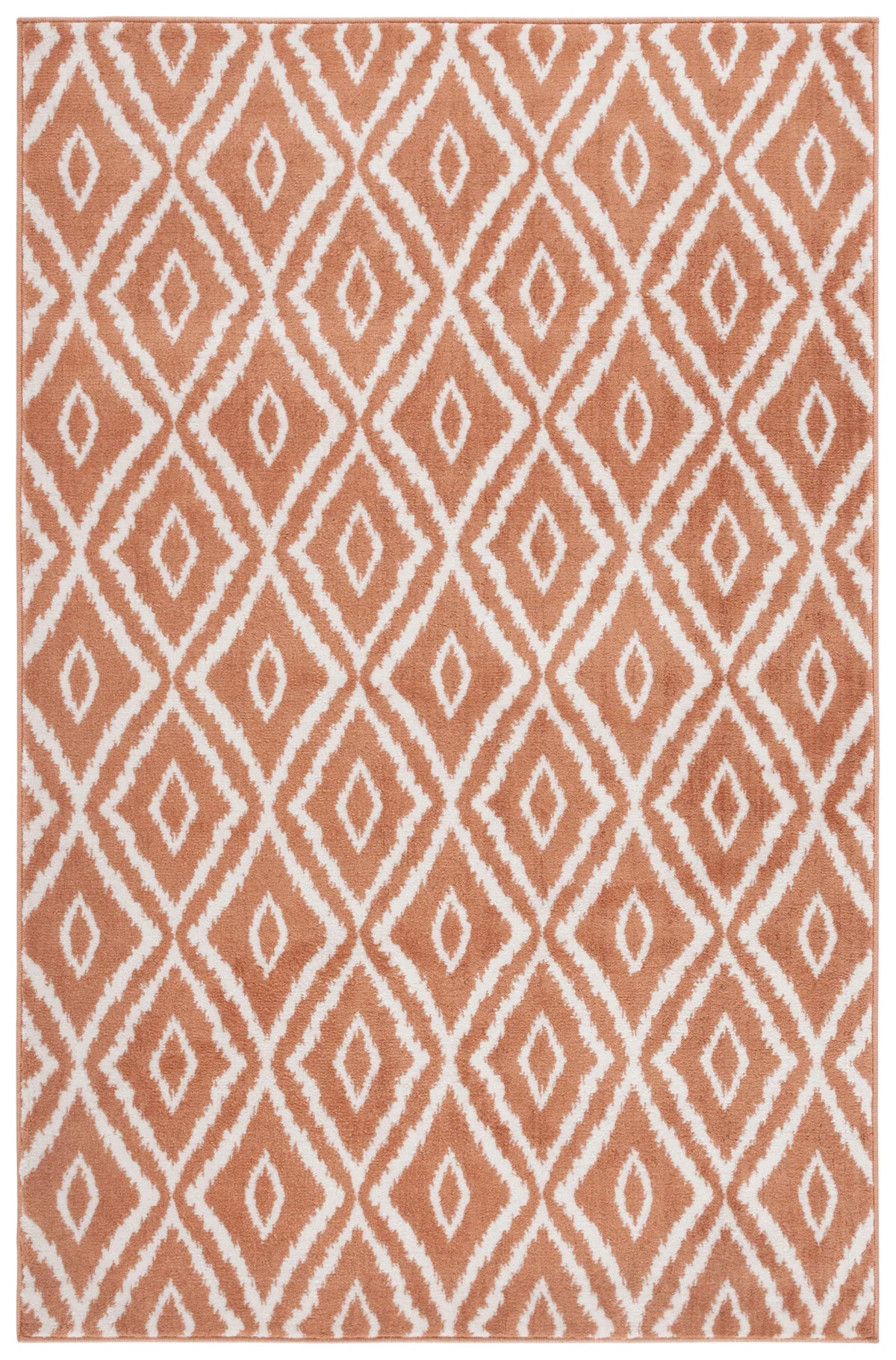Safavieh Pyramid 4'-5" x 6'-5" Rug in Rust / Ivory