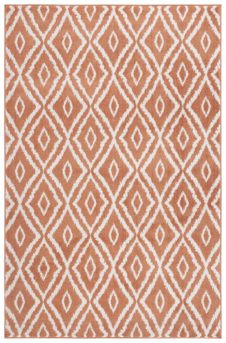 Safavieh Pyramid 4'-5" x 6'-5" Rug in Rust / Ivory