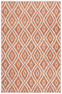 Safavieh Pyramid 4'-5" x 6'-5" Rug in Rust / Ivory