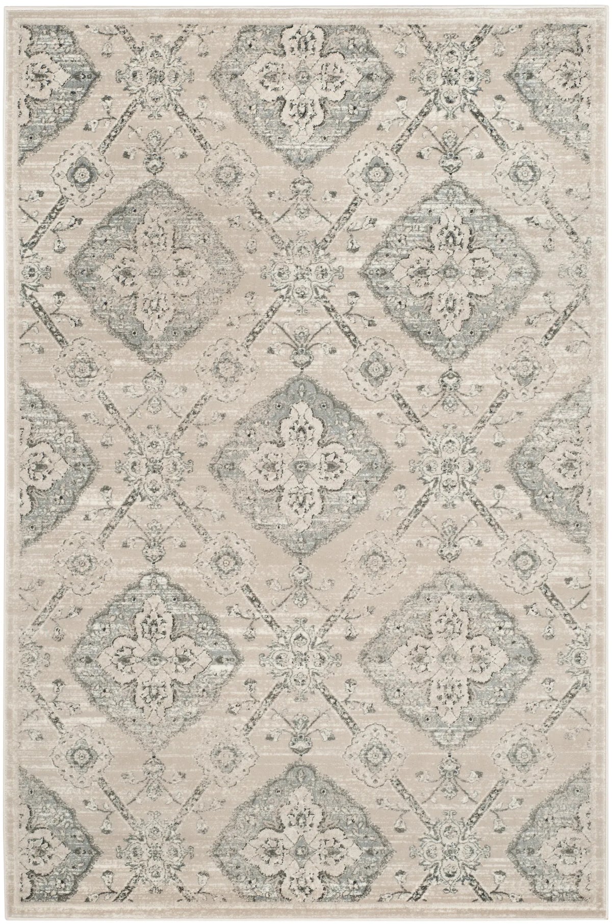 Safavieh Carnegie 4'-0" x 6'-0" Rug in Taupe / Light Blue