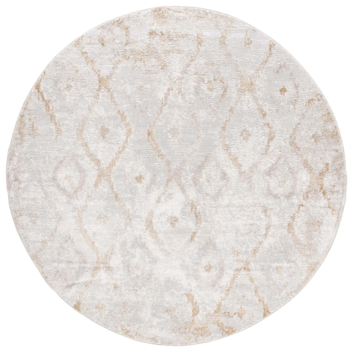 Safavieh Meadow 500 6'-7" x 6'-7" Rug in Ivory / Gold