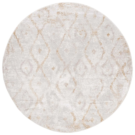 Safavieh Meadow 500 6'-7" x 6'-7" Rug in Ivory / Gold