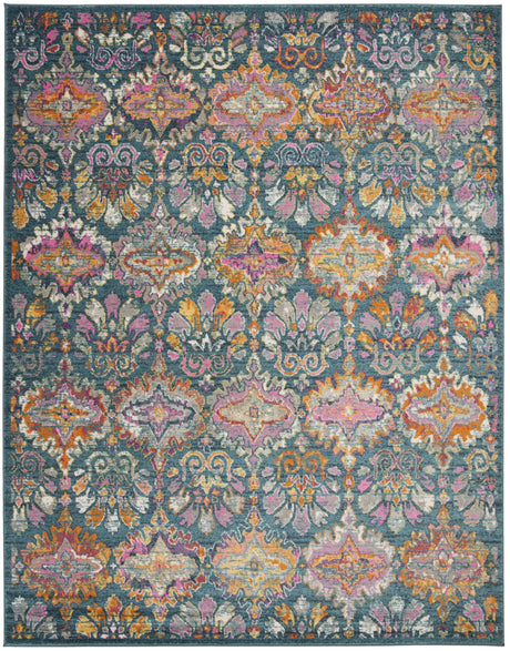 Safavieh Madison 10'-0" x 14'-0" Rug in Blue / Orange