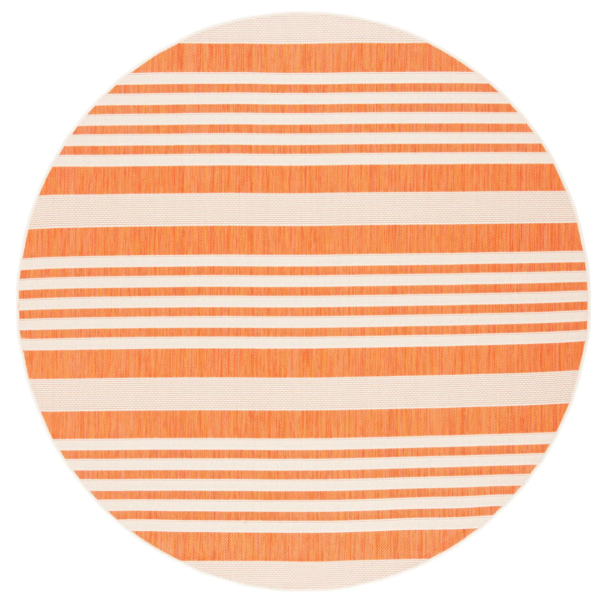 Safavieh Courtyard 5'-3" x 5'-3" Rug in Terracotta / Beige