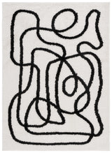 Safavieh Norway 4'-0" x 6'-0" Rug in Ivory / Black